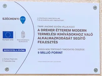 A Dreher étterem modern termelési kihívásokhoz való alkalmazkodását segítő fejlesztés 